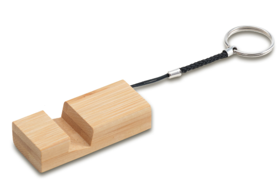 Schlüsselanhänger mit Telefonständer.